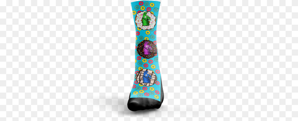 Custom Donut Llama Battle Royale Socks Sock, Pottery, Jar, Vase, Clothing Png Image