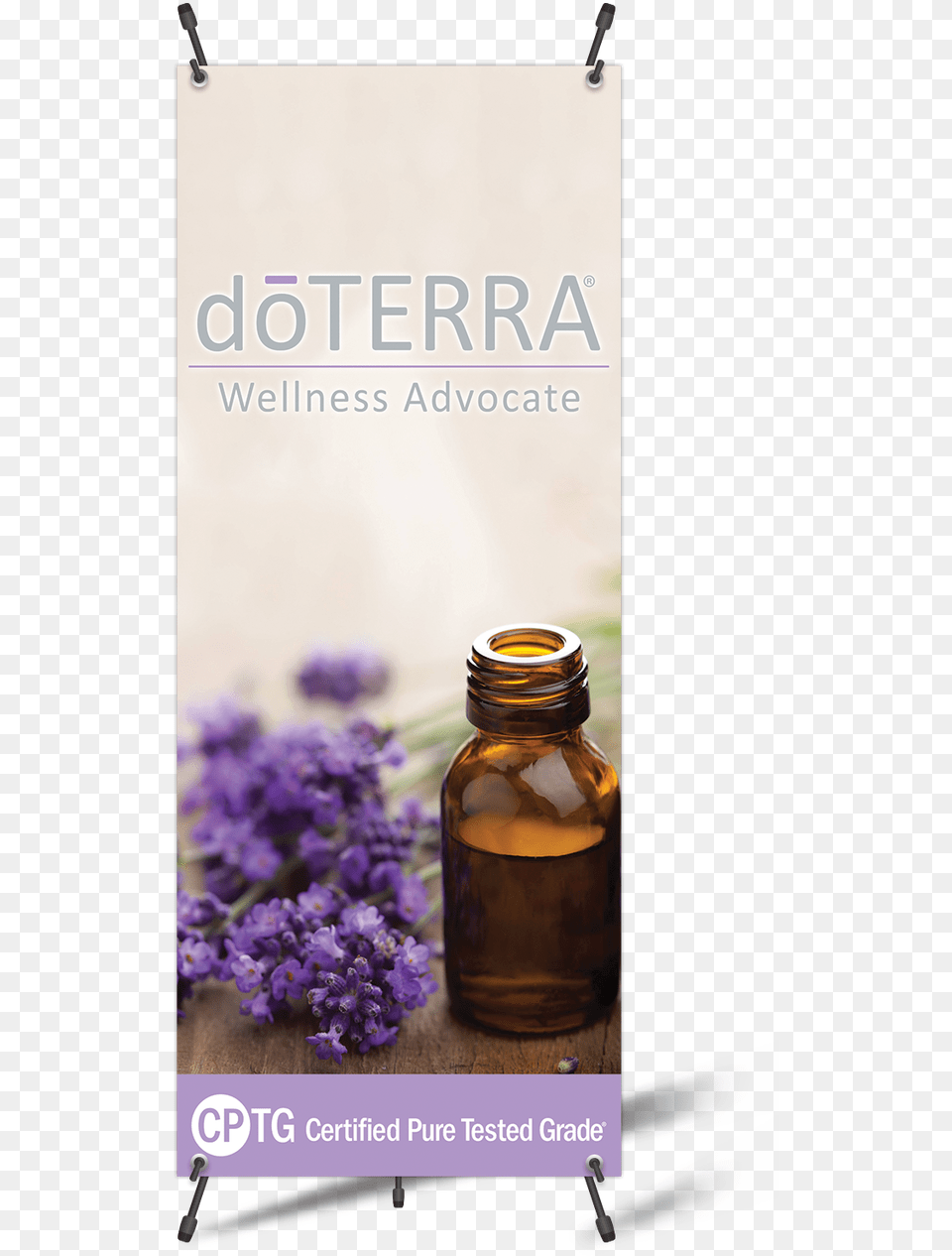 Custom Doterra Vertical Banner With X Banner Stand Lavender Oil, Flower, Herbal, Herbs, Plant Free Transparent Png