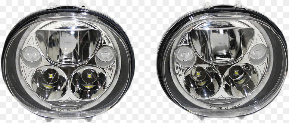 Custom Dynamics Pair Of Led Motorcycle, Headlight, Transportation, Vehicle Png Image