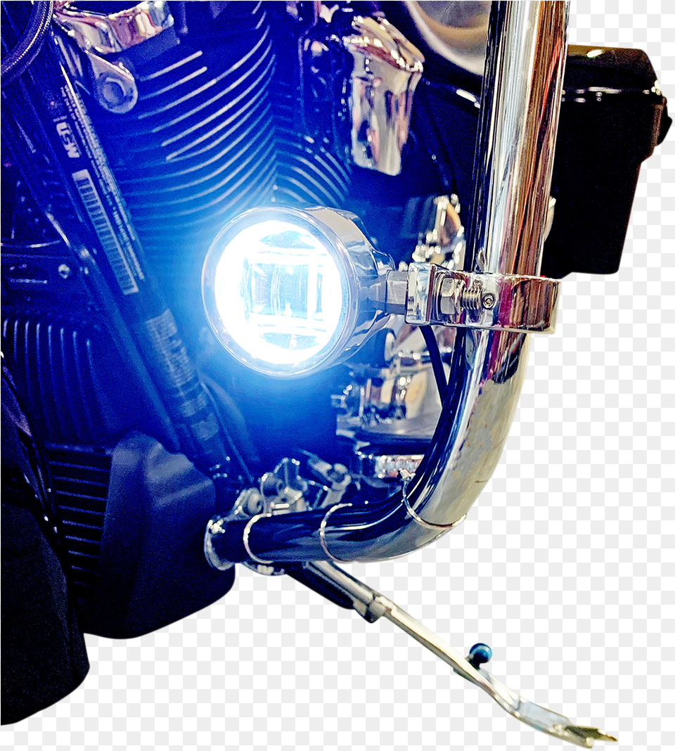 Custom Dynamics Probeam Chrome Led Halo Indian Challenger Custom Lights, Headlight, Transportation, Vehicle, Lighting Png Image