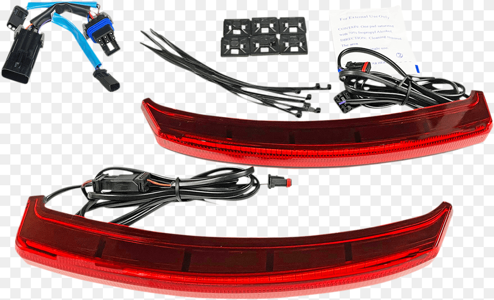 Custom Dynamics Red Lens Led Rear Saddlebag Lid Lights 2020 Indian Challenger Cable Harness, Electronics, Boat, Transportation, Vehicle Free Png Download