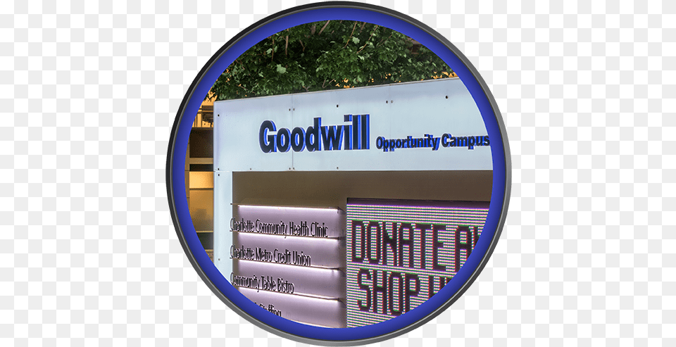 Custom Fabricated Light Box Monument Sign With Dimensional Goodwill Opportunity Campus, Photography, Symbol, Electronics, Screen Free Png