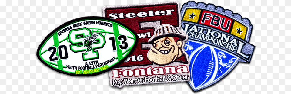 Custom Football Iron On Patches Are A Great Way To, Badge, Logo, Symbol, Baby Png Image