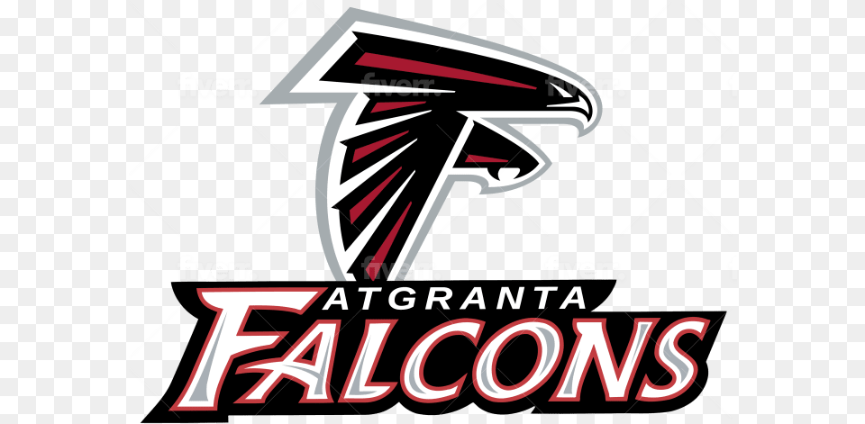 Custom Football Team Logo Or Banner Atlanta Falcons, Advertisement, Poster, Lighting Free Png
