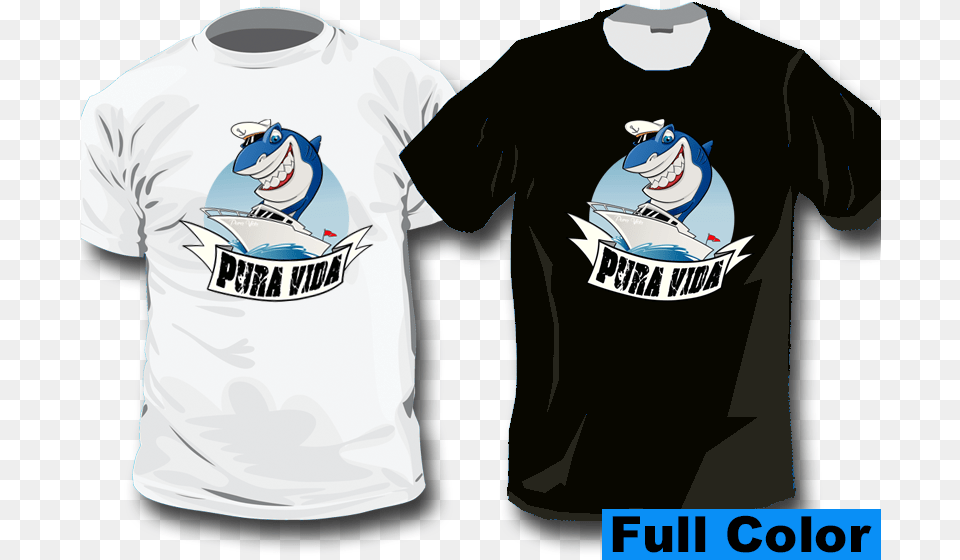 Custom Full Color Cartoon Shirtdata Caption Design For T Shirt Printing, Clothing, T-shirt, Adult, Male Png Image