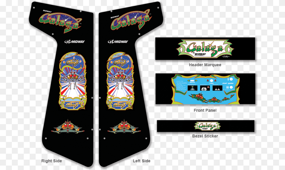 Custom Galaga For Xtension Arcade Tin Sign Galaga Arcade Shop Game Room Art Marquee Consol Free Png