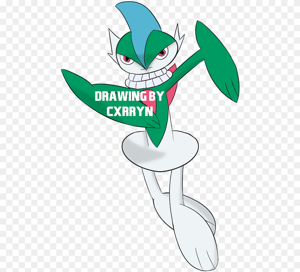 Custom Gallade Drawing For Starrpowergames On Twitter, Book, Comics, Publication, Person Free Png Download