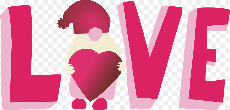 Custom Gnome Love Cut File 5 Out Of 4 Patterns, Art, Graphics, Baby, Person Png Image