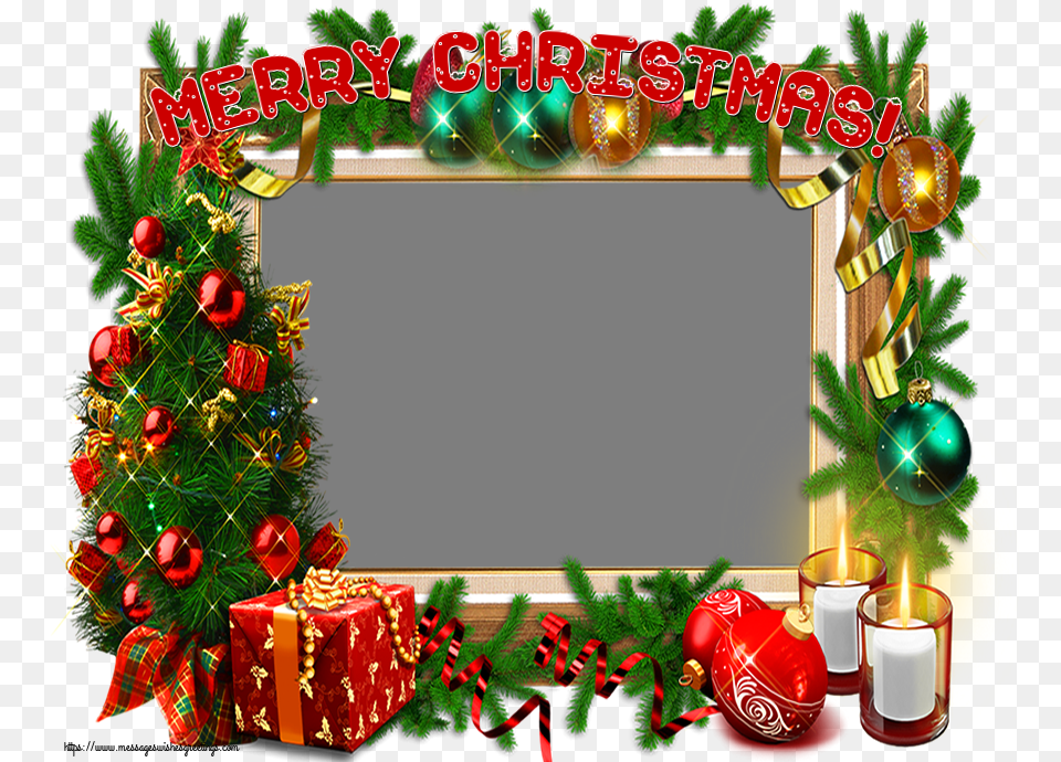 Custom Greetings Cards For Christmas Frame Christmas Frames And Borders, Candle, Christmas Decorations, Festival Free Png Download