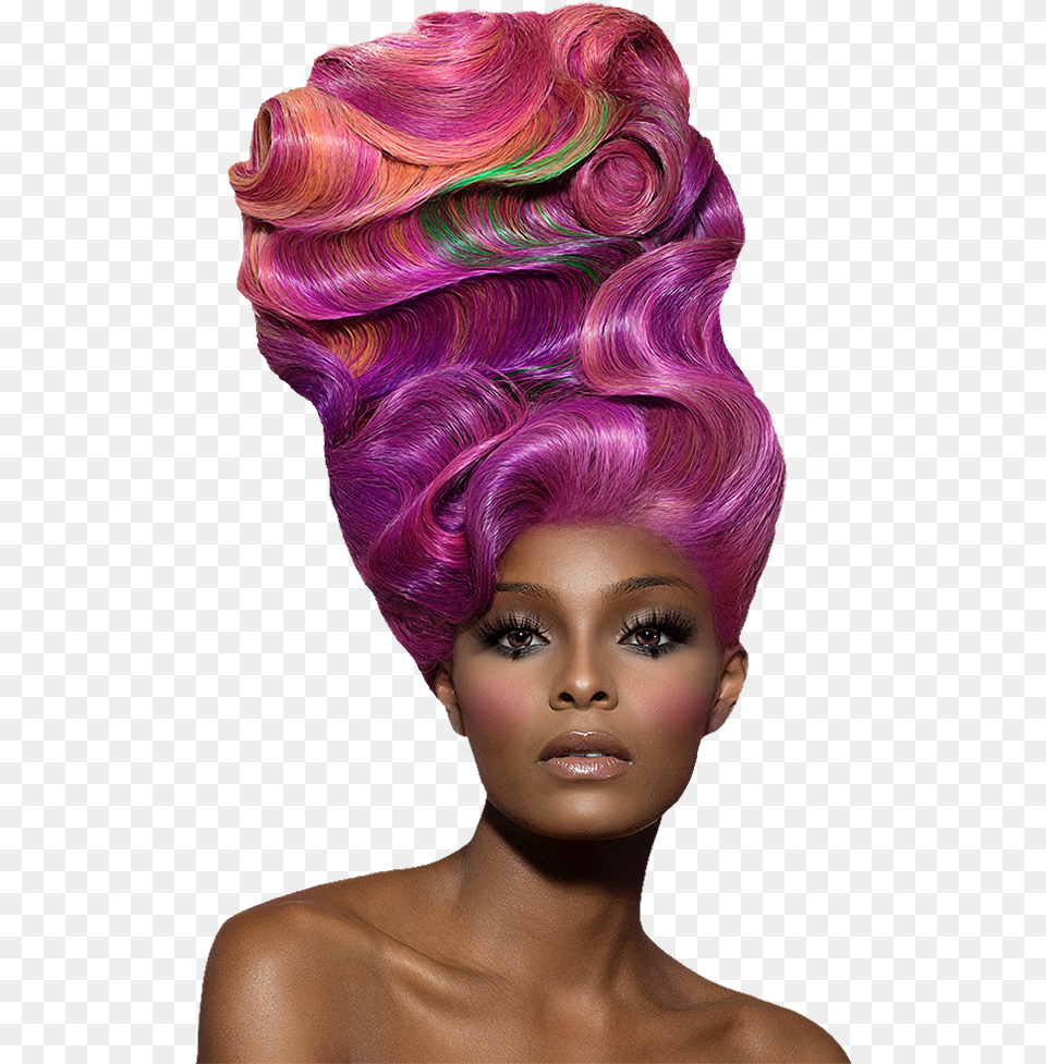 Custom Hair Art Sculptures Studio Glamour Salon, Adult, Female, Person, Woman Free Png Download
