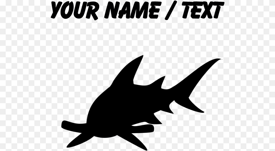 Custom Hammerhead Shark Silhouette Laptop Skins Custom Swimmer Throw Blanket, Gray Png Image