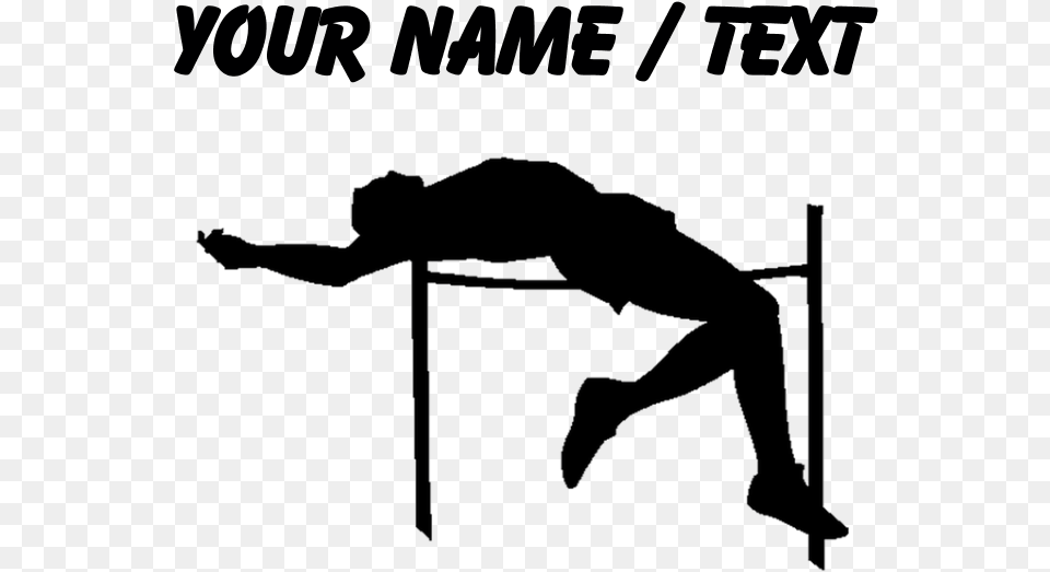 Custom High Jump Silhouette Shot Glass High Jump Silhouette, Person, Sport, Track And Field, High Jump Png Image