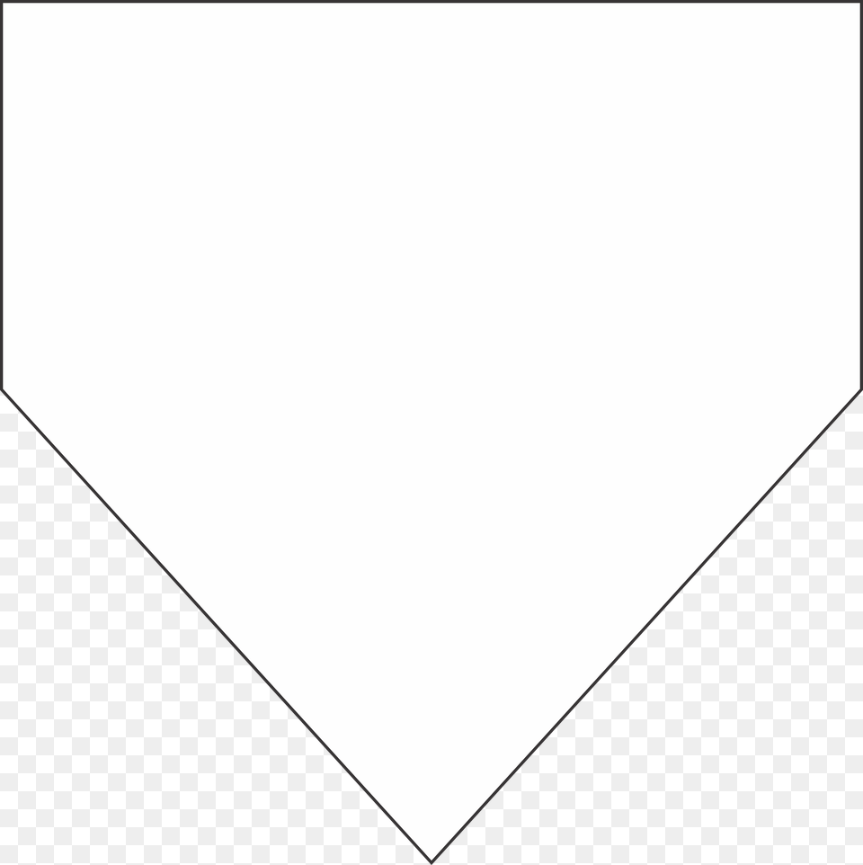 Custom Home Plate Pennant, Triangle Free Transparent Png