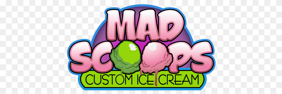 Custom Ice Cream Mad Scoops, Dessert, Food, Ice Cream, Sweets Png