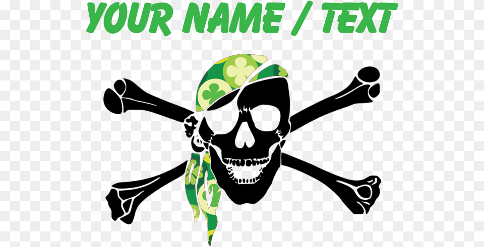 Custom Irish Pirate Skull And Crossbones Laptop Sk Lion With American Flag, People, Person, Face, Head Png