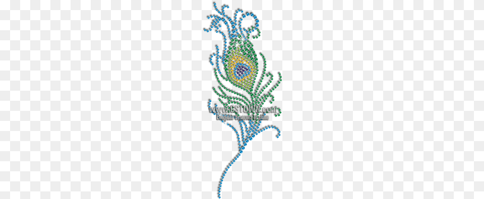 Custom Iron Diamante Peacock Feather Motif Cross Stitch, Art, Graphics, Pattern, Accessories Free Transparent Png