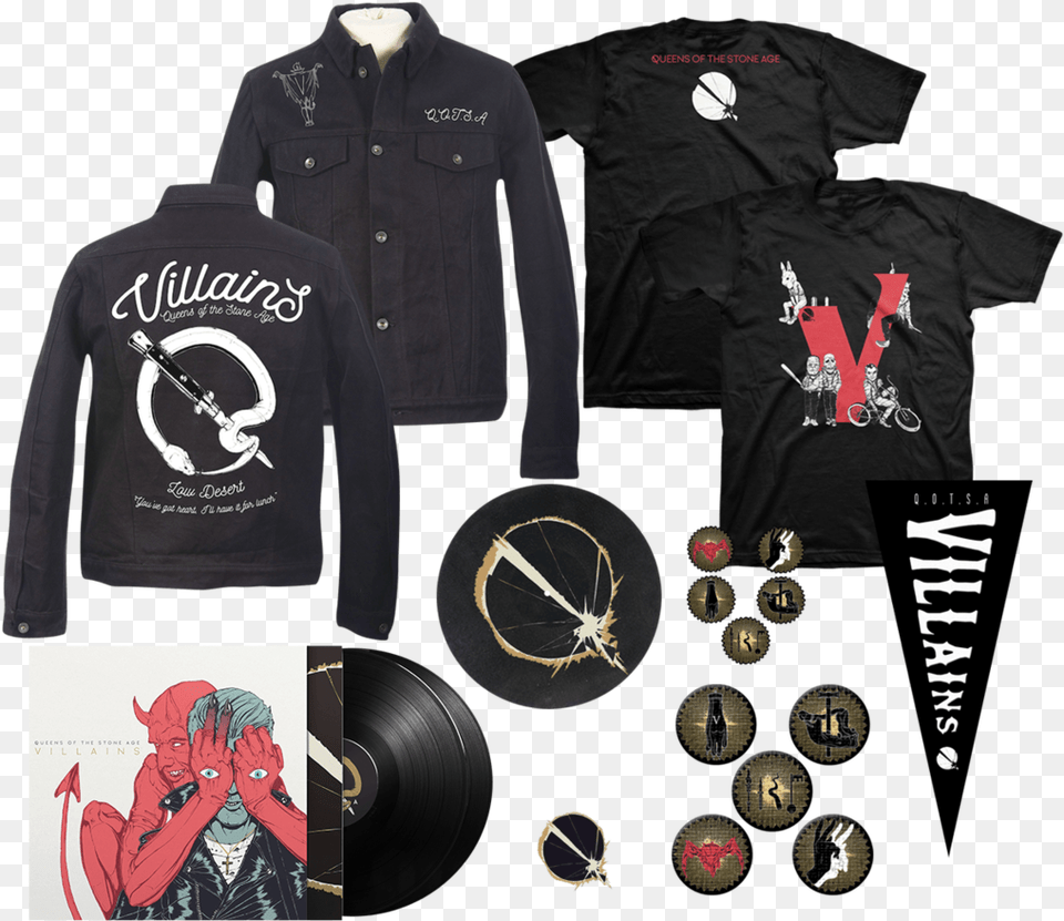 Custom Jacket Bundles Avail For A Ltd Queens Of The Stone Age Jacket, Clothing, T-shirt, Coat, Sleeve Png Image