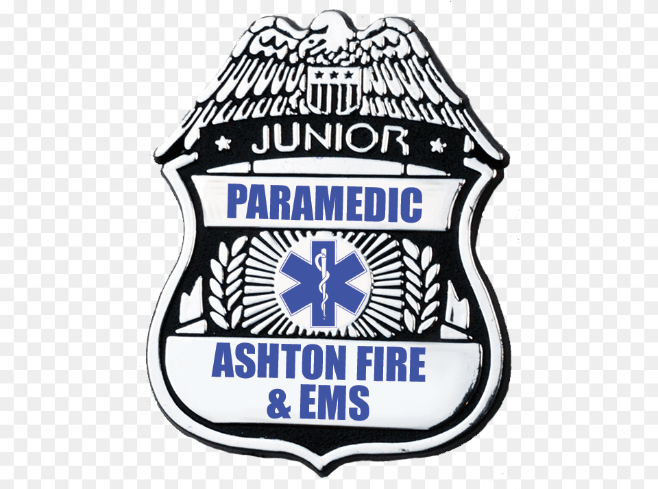Custom Junior Paramedic Plastic Badge Star Of Life, Logo, Symbol, Car, Transportation Png Image