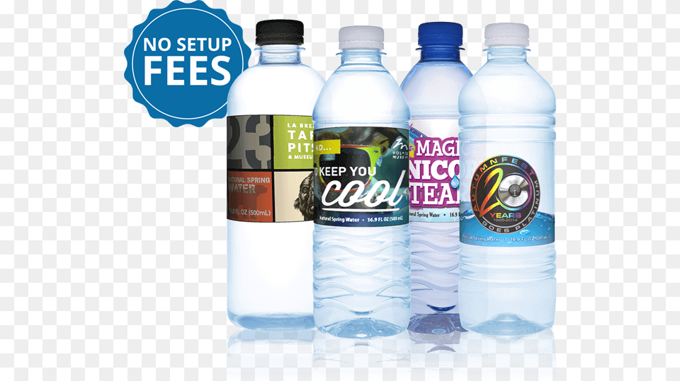 Custom Label Bottled Water Water Bottle, Beverage, Mineral Water, Water Bottle, Person Free Png