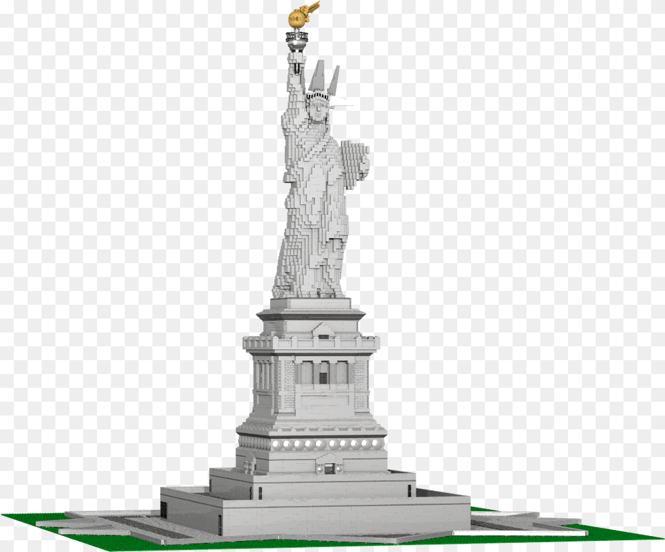 Custom Lego Building Statue Of Liberty Statue Lego Statue Of Liberty, Art, Sculpture, Architecture, Monument Png