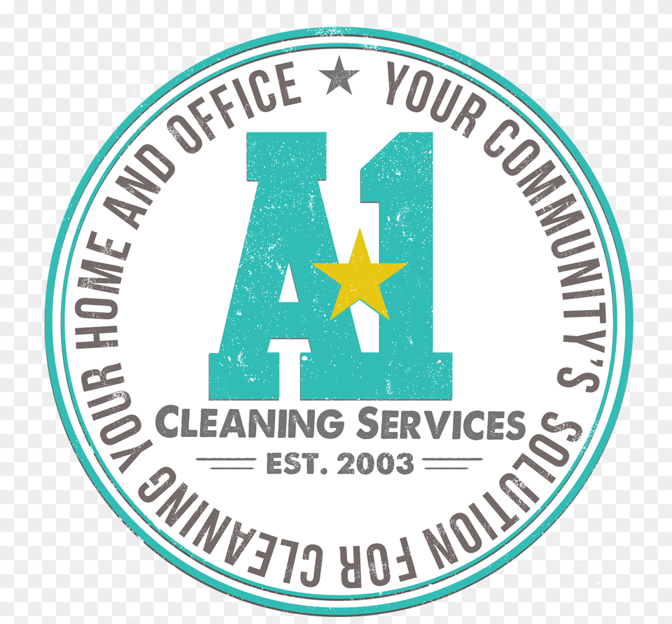 Custom Logo For A1 Cleaning Services Oklahoma Circle, Symbol, Badge Png