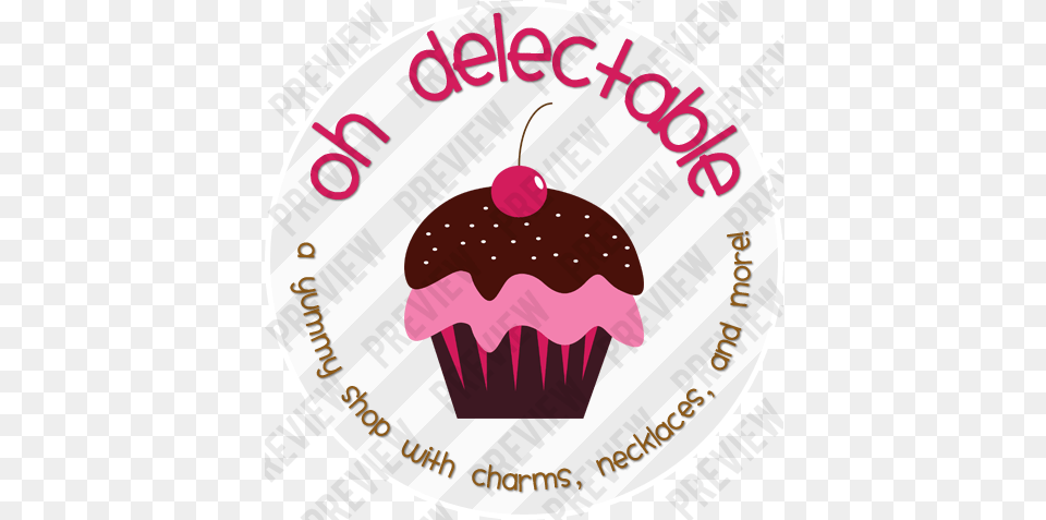 Custom Logo Sold Clip Art, Cake, Cream, Cupcake, Dessert Free Png