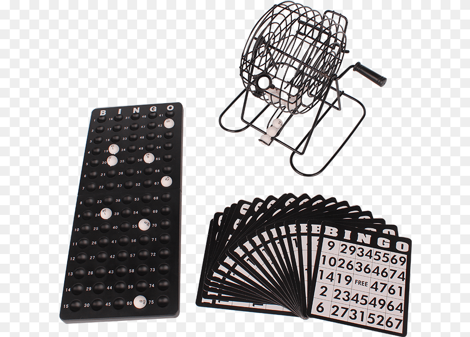 Custom Made Deluxe Wire Cage Bingo Set Hand Fan, Computer, Computer Hardware, Computer Keyboard, Electronics Png Image