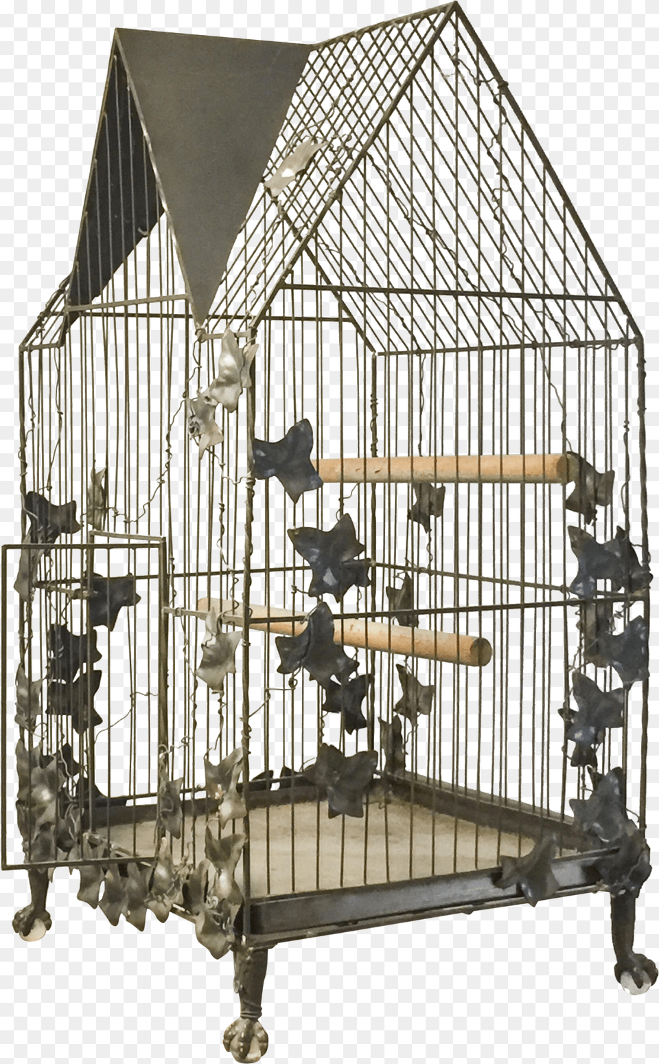 Custom Made Steel Bird Cage Vertical Free Png