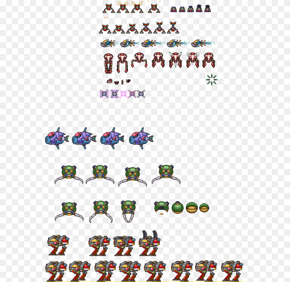 Custom Megaman X Enemy Assets By Redragemage Cartoon, Person, Art Free Png