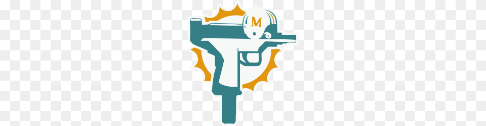 Custom Miami Dolphins Uzi Gun T Shirt Football Jersey Funny Ryan, Firearm, Handgun, Weapon, American Football Free Png