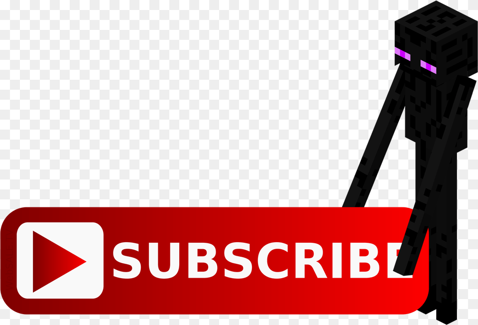 Custom Minecraft Subscribe Button Used For Overlay, Tripod, Electronics, Hardware Png Image