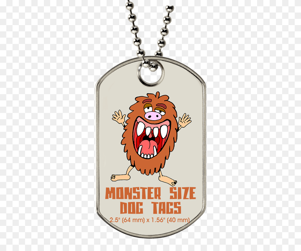 Custom Monster Dog Tags Super Size Your Dog Tag Logotags, Accessories, Jewelry, Necklace, Pendant Free Png