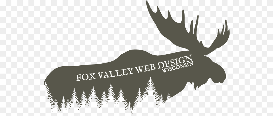Custom Moose Award 2019fox Valley Web Designwisconsin Silhouette, Animal, Mammal, Wildlife, Person Png Image
