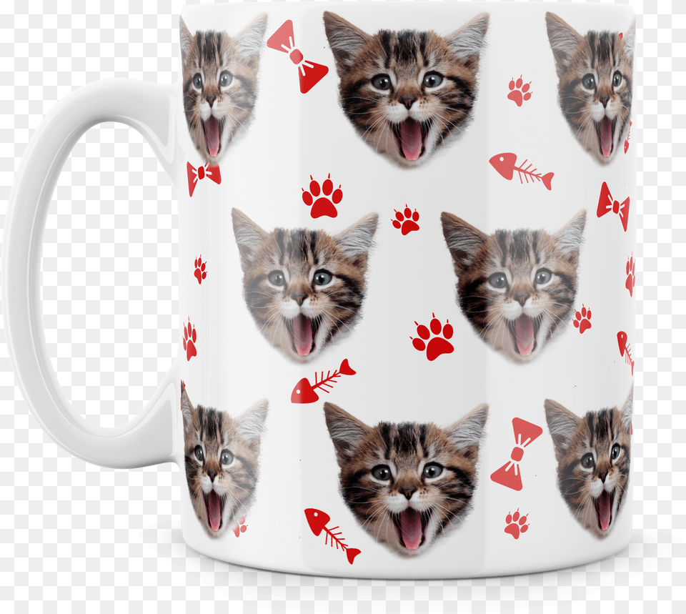 Custom Mugs Personalized Mugs Photo Mugs Custom Cat Mugs, Animal, Kitten, Mammal, Pet Png Image