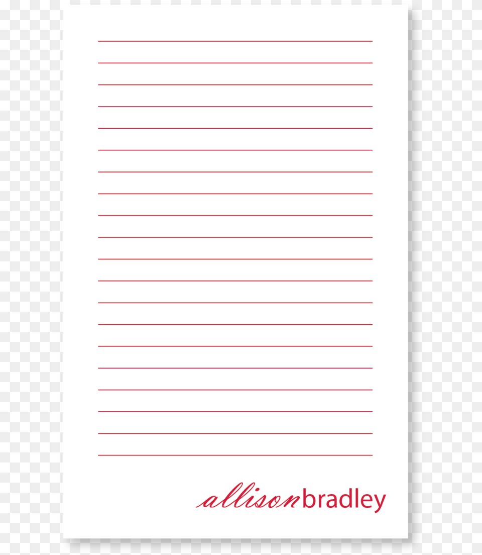 Custom Notepad Personalized Standard Lines Paper, Page, Text Free Transparent Png