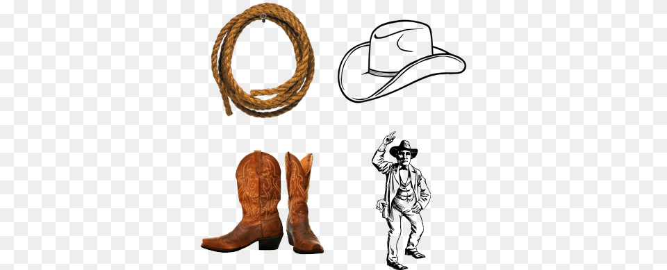 Custom Old School Cowboy Shower Curtain, Boot, Clothing, Footwear, Cowboy Boot Png