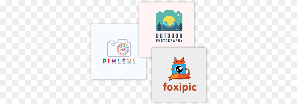 Custom Photography Logo Design Horizontal, Advertisement, Poster, Text Png