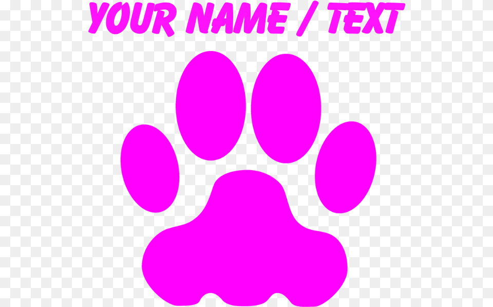 Custom Pink Big Cat Paw Print Mousepad Circle, Purple, Head, Person, Face Png Image