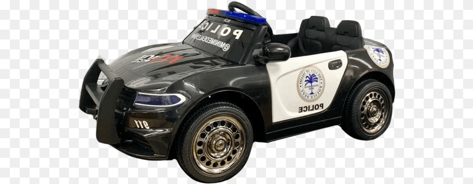 Custom Police Car 12v Kids Ride Roadster, Machine, Transportation, Vehicle, Wheel Png Image