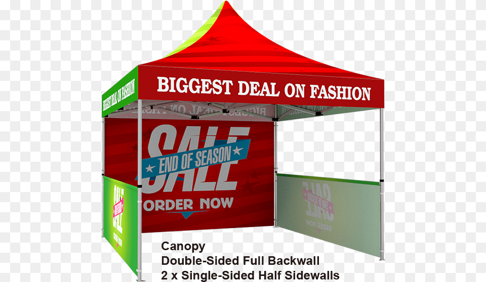 Custom Pop Up Canopy Tent Amp Double Sided Full Backwall Canopy Free Transparent Png