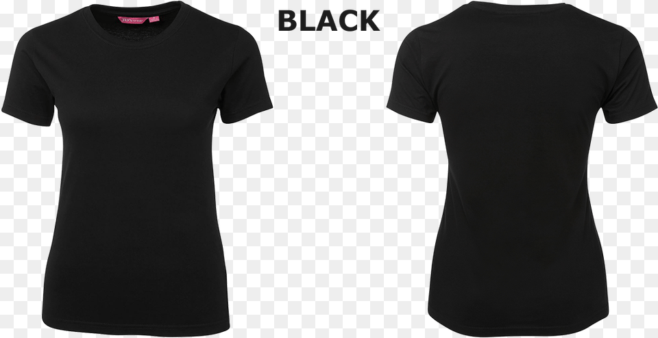 Custom Printed Ladies T Shirts Black Black Polo T Shirt Unisex, Clothing, T-shirt Png