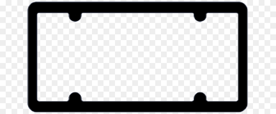 Custom Raised Letter Plastic License Frame, White Board Png Image