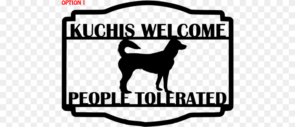 Custom Rectangle Metal Kuchi Welcome Sign Welcome, Animal, Blackboard, Canine, Mammal Free Png