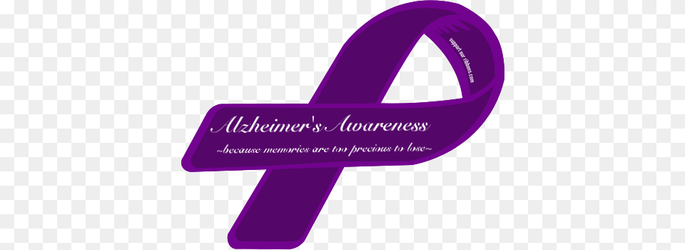 Custom Ribbon Alzheimers Awareness Because Memories Are Too, Purple, Disk Free Png Download