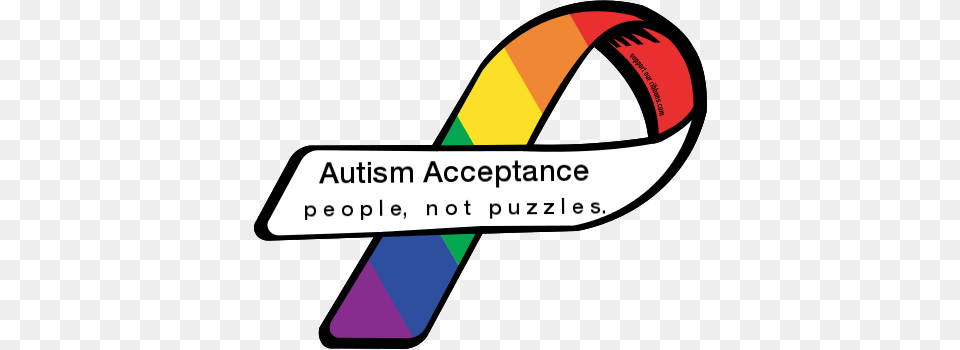 Custom Ribbon Autism Acceptance P E O P L E N O T, Art, Graphics, Text Png Image