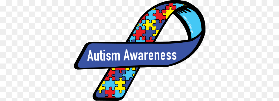 Custom Ribbon Autism Awareness, Text Free Transparent Png