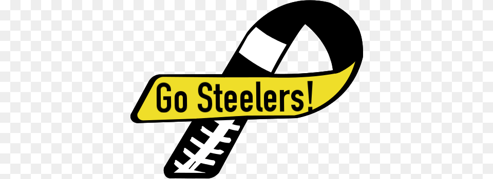 Custom Ribbon Go Steelers Free Transparent Png