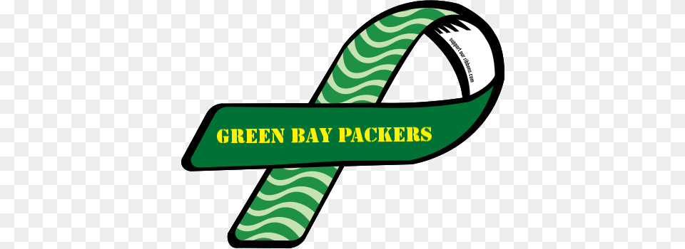 Custom Ribbon Green Bay Packers Free Png