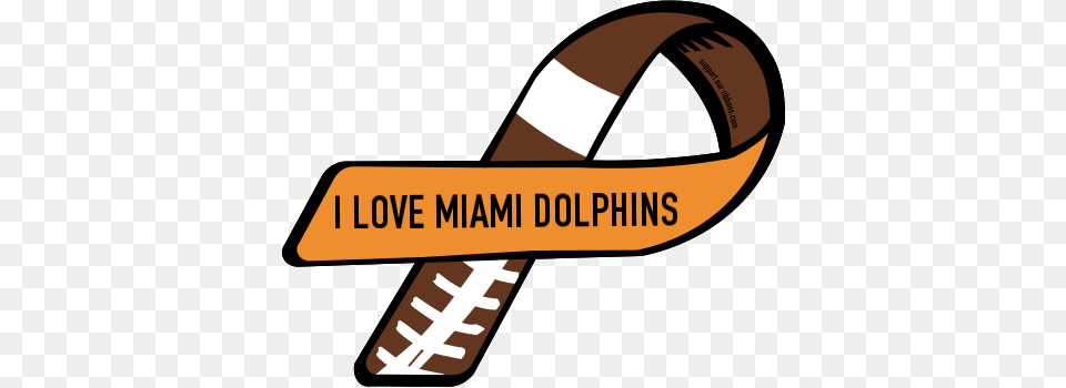 Custom Ribbon I Love Miami Dolphins, Accessories, Belt, Strap Png