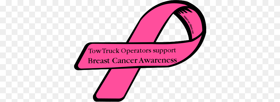 Custom Ribbon Tow Truck Operators Support Breast Cancer Awareness, Purple, Symbol Free Png